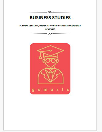 Business Studies- Business Ventures, Presentations Of Information And Data Response