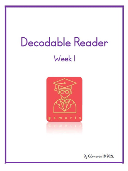 Digital Weekly Decodable Reader Series Week 1