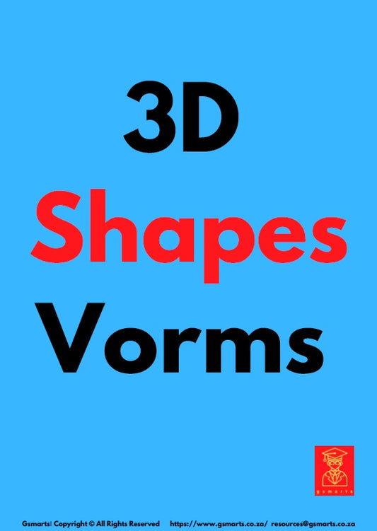 3D Shapes Classroom Wall Decor Dual Medium