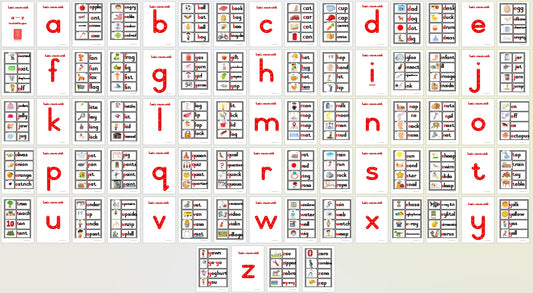 Digital Word Wall: Complete Let's Start with "a-z"- 79 pages