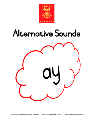 Digital Alternative Sounds 'ay'(2 pages)