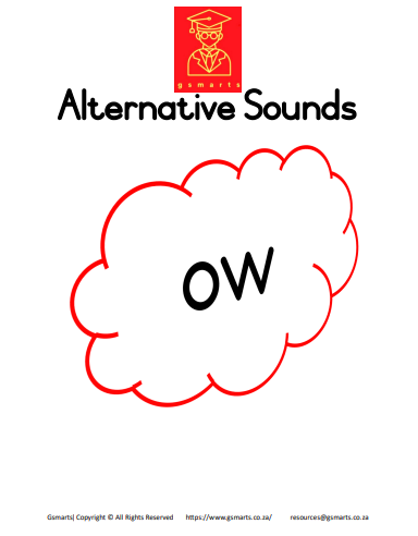 Digital Alternative Sounds 'ow'(2 pages)